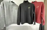 New Ladies Puma Mock Neck Ess Sweater, Jumper MINIMAL GOLD Half Zip, #166063