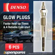 6 x Denso Glow Plugs for Saab 43960 YS3E 3.0 TiD 6Cyl D308L 2958cc 2001 - 2009