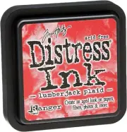 Ranger Tim Holtz-Distress-Ink Lumberjack Plaid, 3 x 3 inch pad,Ink & Pads