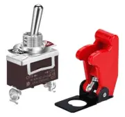 DaierTek Safety Cover Toggle Switch Guard ON Off Red Aircraft Covered 20A 12V...