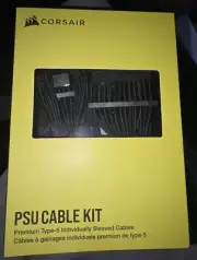 Corsair Premium Individually Sleeved PRO PSU CABLE KIT – Type 5 Gen 5 – Black -