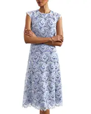 Hobbs London Phoebe Lace Midi Dress
