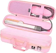 [RAIACE] Hard Carrying Case Compatible with dyson airstrait straightener, Travel Storage Bag. (for sale is case only) - Pink