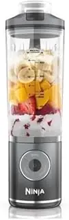 [NINJA] Blast Max BC251EUGY Portable Blender/Blender/Smoothie Maker, 570 ml, Rechargeable, Mixing Cup & Leak-proof Lid, 3 Functions, Smoothies, Protein Shakes, Cool Grey