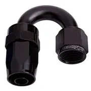 Aeroflow 100 Series Swivel Taper 180° Hose End -16AN, AF106-16BLK