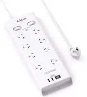 Surge Protector Power Board 8 Widely Outlets(10A/2400W) with 4 USB Ports