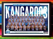 Framed 2023 NORTH MELBOURNE KANGAROOS AFL Poster - 62cm x 44.5cm x 3cm