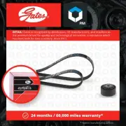 Drive Belt Kit fits RENAULT CLIO Mk2 1.2 98 to 16 Set Gates Quality Guaranteed