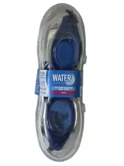 Water Sun & Fun Adult Swim Goggles with Case Silicone Swim Goggles Blue