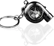 WEZCHUGHAOL Car Turbo Spinner Keychain, Mini Turbocharger Key Chain for Car Keys Parts Accessories