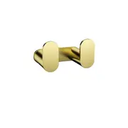 MEIR Curvae Double Robe Hook - Stainless Steel - PVD Tiger Bronze