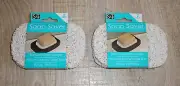 2pk S&T Bar Soap Saver Holder Tray Dish Rest Lift Pad Insert Sink Shower Tub 4pc