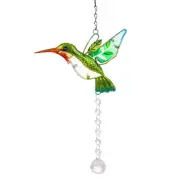 Crystal Suncatchers Hanging Stained Glass Hummingbird Crystal Ball Prisms Orn