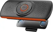 Car Bluetooth Speaker for Cell Phone, Skybess Portable Bluetooth in Car Speakerphone for Handsfree Talking, Wireless Car Kit Music Player with Visor Clip, Support Siri Google Assistant TF Card