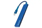 Bonelk Long-Life USB-C to 4-Port USB 3.0 Slim Hub Port 5Gbps For Laptop PC Blue