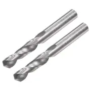 4.8mm C2/K20 Tungsten Carbide Straight Shank Spiral Flutes Twist Drill Bit 2pack