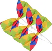 [LIFKOME] Clown Costume Bow Ties 3 Pack Masquerade Props Halloween Party Accessories