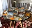 24" Agate Multi Stone Hotel Coffee Table Modern Housewarming Furniture Home Deco