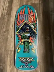 Santa Cruz Natas Teal Prismatic Skateboard Deck