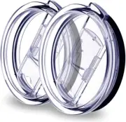 30 Oz Tumbler Lids Replacement - 2 Pack Spill Proof Splash Resistant