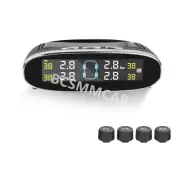 Wireless Solar TPMS LCD Car Tire Pressure Monitoring System 4 External Sensors (for: Renault)