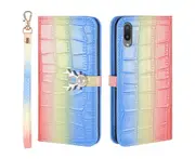 For Samsung Galaxy A02 Cover Wallet - Blue