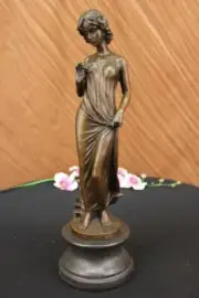 VINTAGE ART NOUVEAU DECO ARMOR BRONZE CLAD MORANI BOOKEND BOOK END DREAMER SALE