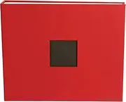 American Crafts 12x12 Photo Album Cardinal Red, Protect Memories and Photos, Soft, Acid-Free Archival, Classy Decorative Spine Label, Snag-Free Rings, Includes 5 Page Protectors, Scrapbooking