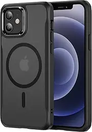 ESR for iPhone 12 Case, iPhone 12 Pro Case, MagSafe Phone Case Supports Magnetic Wireless Charging, Scratch Resistant Back, Grippy Protective Frame, Sidekick Cover for iPhone 12/12 Pro, Frosted Black