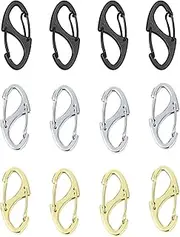 SJUIEO Zipper Clip, Anti-Theft Hook, Double Opening Backpack Zipper Lock, Quick Release Clip, Suitable for Gym Bag, Keychain, Luggage