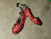 Origami Owl Pendant THE WIZARD OF OZ RUBY SLIPPERS W/SWAROVSKI CRYSTALS
