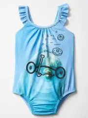 BABY GAP GIRLS SWIMSUIT ONE PIECE DOLPHIN RUFFLE SIZE 18-24 MTHS 2 3 4 YEARS NEW