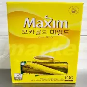 Korean Maxim Mocha Gold Mild Instant Coffee Mix 10 20 30 ct Stick 100ct Box