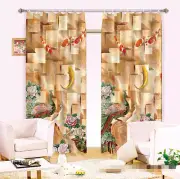 3D Brick wall 5 Blockout Photo Curtain Printing Curtains Drapes Fabric Window AU