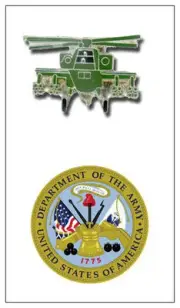 Boeing Apache Attack Helicopter Army Pilot Battle Black Wing Crew Night Pin Tac