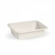 600ml Bio Takeaway Box - WHITE - Lids Optional 500 pcs