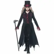 Gothic Vampiress Vampire Twilight Dracula Medieval Halloween Child Girls Costume