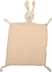RORPOIR 3pcs Pure Cotton Soothing Towel Plush Toys Newborn Towel Newborn Stuffed Animal Bunny Blanket Kidcraft Playset Bunny Security Blanket Toys Animal Blanket Khaki