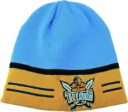 Gold Coast Titans Official NRL Adults & Youths Switch Reversible Winter Beanie