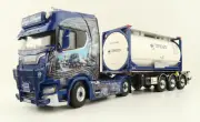WSI 01-4000 Scania S CS20H Trailer & 20 ft Tank Container - Ingo Dinges 1:50