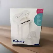 31 Keys Kids Piano Keyboard Musical W/Stool & Microphone ~ NIB~WHITE