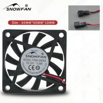 YY6010M05S 6CM 6010 5V 0.29A 2 line hydraulic bearing silent DC cooling fan