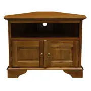 Tasmania 2 Door Corner TV Stand - Light Pecan