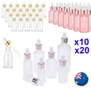 AU 5-30ML Glass Liquid Dropper Diffuser Reagent Eye Pipette Essential Oil Bottle
