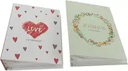 FUNOMOCYA 2 Pcs Grow Albums Scrapbooks for Family Memories Compact DIY Photo Books with Safe Edges for Weddings and Special Occasions