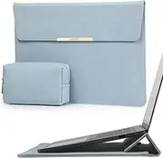 GAOCHY 16 Inch Laptop Sleeve Case with Stand Feature Compatible with 2024-2021 MacBook Pro 16 M4/M3/M2/M1 Pro/Max, 15.3" MacBook Air 15 M4/M3/M2 2025, with Accessory Bag, Sky Blue