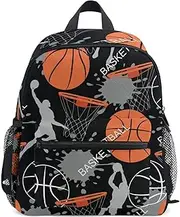 [AUUXVA] Sport Man Basketball Backpack Kids Toddler Boy Bookbag Child School Bag for Preschool Kindergarten