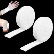 Elastic Net Dressing Breathable Tubular, 2Roll Wound Dressing Elastic Mesh Nets, Breathable Cuttable Bandage Stretchable Wrap,Tubular Bandage Gauze Sleeve Tubular Net