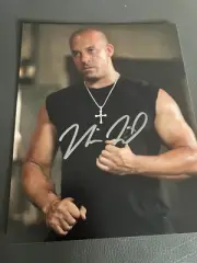 Personally Signed Vin Diesel 8x10 Fast and Furious COA from top seller amazing