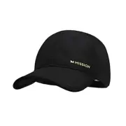 Sport Cap Cross Ponytail Hat, Black, NEW